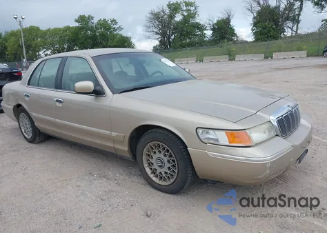 2000 Mercury Grand Marquis Gs z USA, uszkodzony, nr VIN 2MEFM74W2YX743938